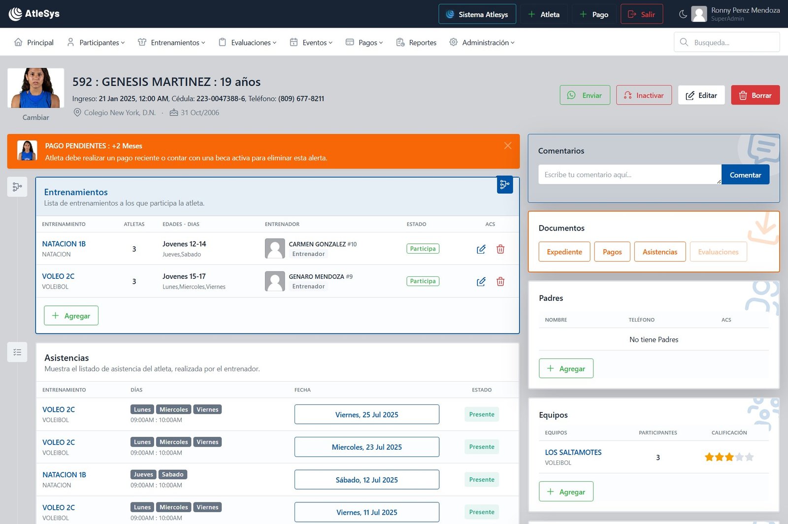 Perfil de Atleta Completo